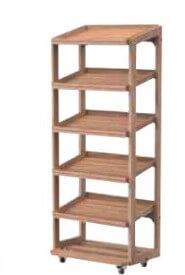MOBILE WOODEN WINE PRODUCE RACK